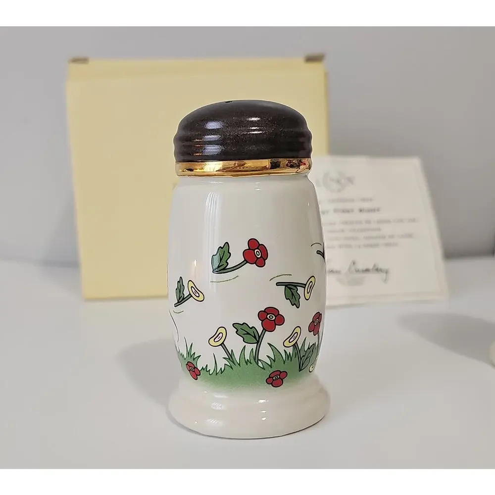 New Box Lenox Mickey Minnie Salt Pepper Shakers Love At First Sight COA Disney